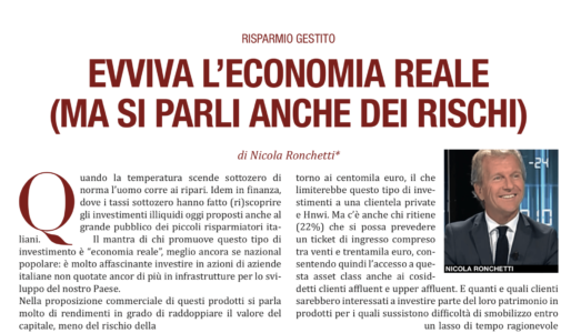 analisi rischi economia reale finer