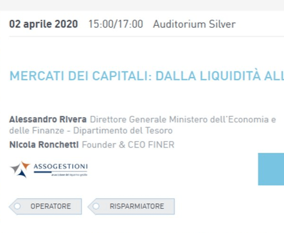 Salone del Risparmio centro studi finanziario